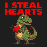 I Steal Hearts Trex Cute Valentines Day Boys Girls Classic T-shirt | Artistshot