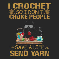 I Crochet So I Dont Choke People Cutie Cat Yarn Co Men's T-shirt Pajama Set | Artistshot