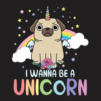 I Wanna Be A Unicorn Rainbow Puppy Magic T-shirt | Artistshot