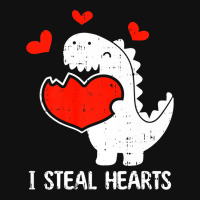 I Steal Hearts Valentines Day Cool T Rex Dinosaur  Graphic T-shirt | Artistshot