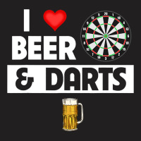 I Love Beer And Darts Board Game Tournament Player T-shirt | Artistshot