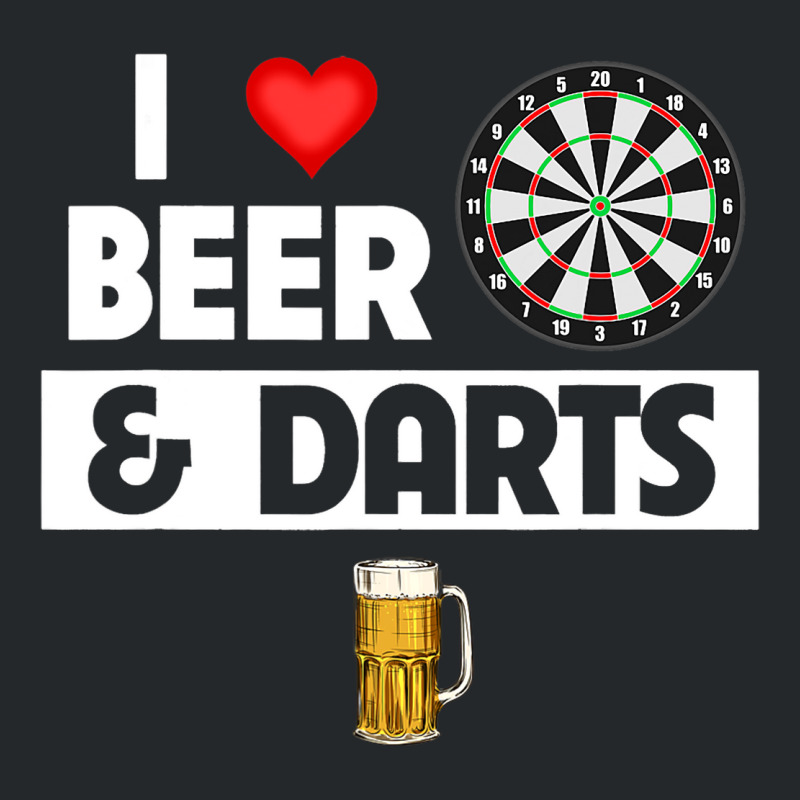 I Love Beer And Darts Board Game Tournament Player Crewneck Sweatshirt | Artistshot