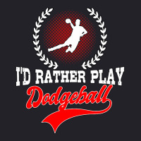 Id Rather Play Dodgeball Player Gift Dodgeball Unisex Sherpa-lined Denim Jacket | Artistshot