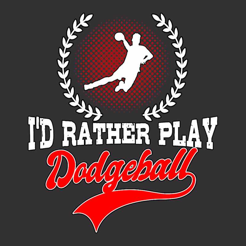 Id Rather Play Dodgeball Player Gift Dodgeball Vintage Hoodie And Short Set | Artistshot