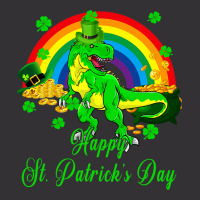 Happy St. Patricks Day Shamrocks Trex With Pot Of  Vintage Short | Artistshot