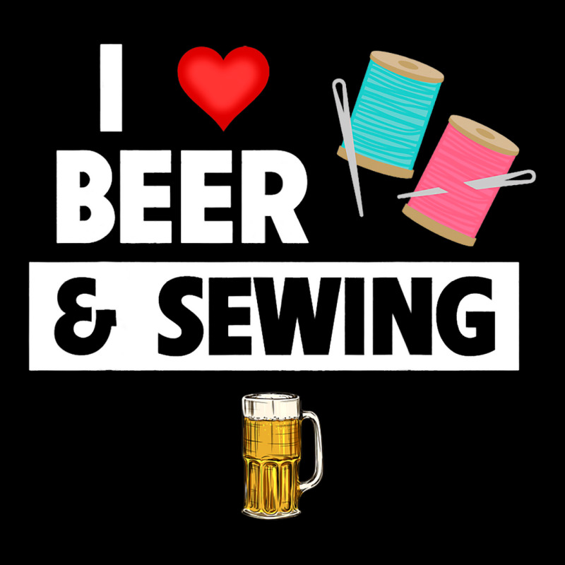 I Love Beer And Sewing Thread And Needle Knitting  Cropped Sweater by NeirlLowry | Artistshot