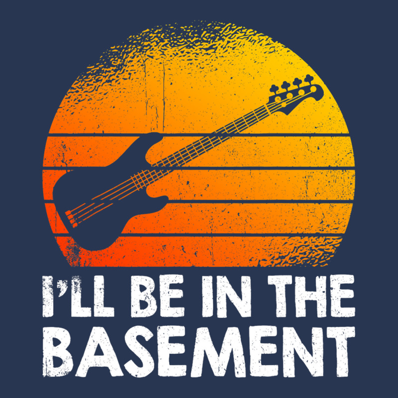 Ill Be In The Basement Bass Guitar Men Denim Jacket | Artistshot