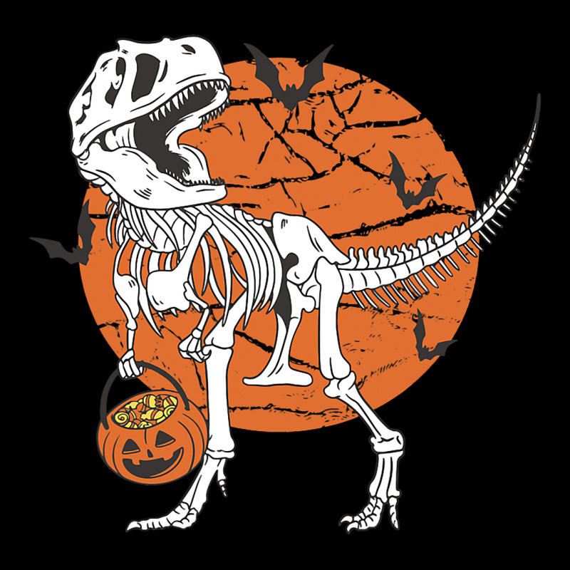 Halloween Dinosaur Skeleton Pumpkin Costume Party  Adjustable Cap | Artistshot