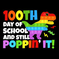 Happy 100 Days Of School And Still Poppin It Dinos Pocket T-shirt | Artistshot