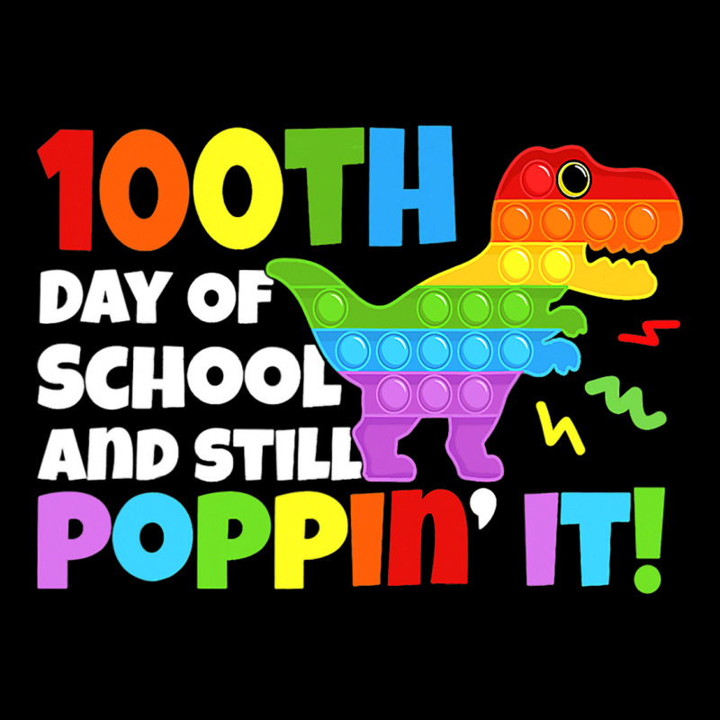 Happy 100 Days Of School And Still Poppin It Dinos Pocket T-shirt | Artistshot