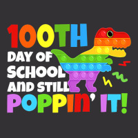 Happy 100 Days Of School And Still Poppin It Dinos Vintage Short | Artistshot