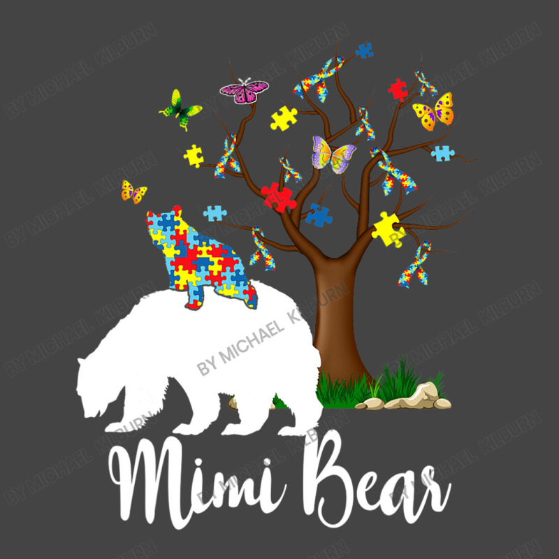 Mimi Bear Autism Awareness Love Support Basic T-shirt by Michael	Kilburn | Artistshot