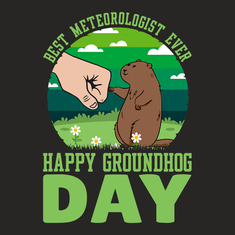 Funny Happy Groundhog Day Best Meteorologist Ever  Ladies Fitted T-Shirt by DiamondAnaya | Artistshot