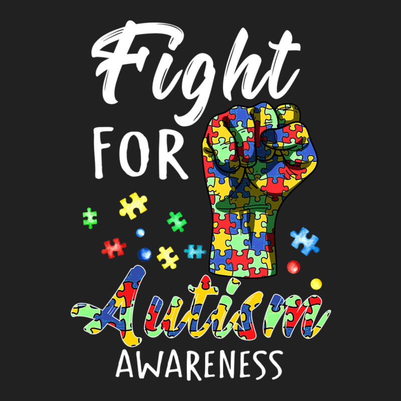 Fight For Autism Awareness World Autism Awareness Day Basic T-shirt by ErikaYescas | Artistshot