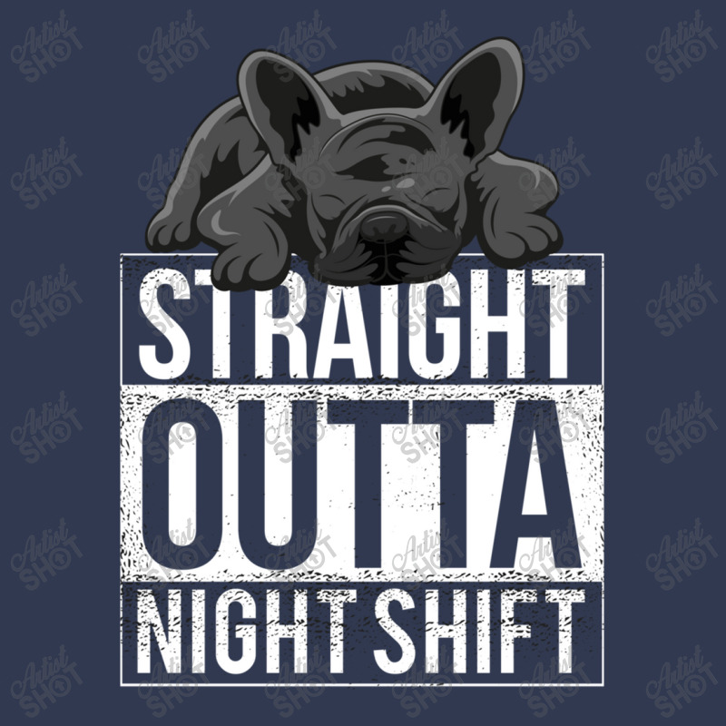 French Bulldog Straight Outta Night Shift Basic T-shirt | Artistshot