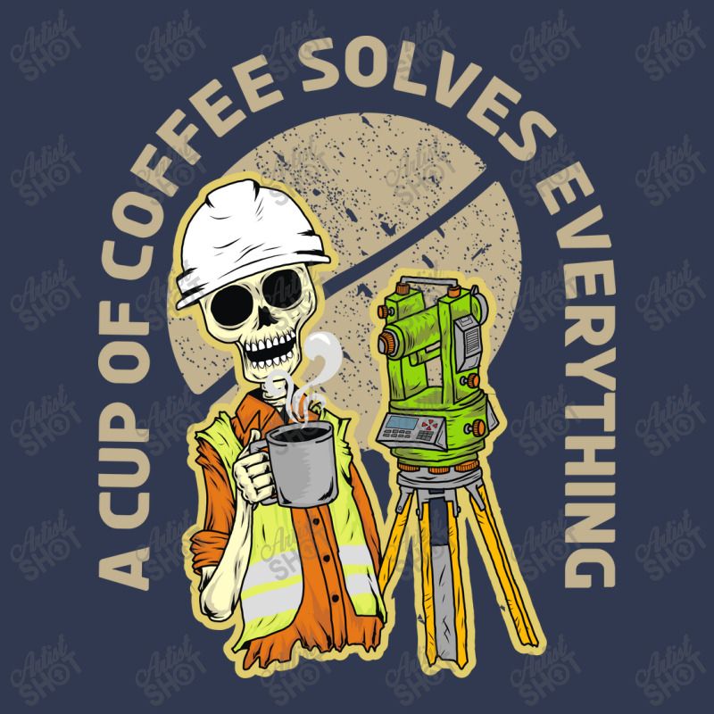 Surveyor And Coffee Basic T-shirt by azmth | Artistshot