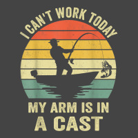 Men Can't Work Today My Arm Is In A Cast Shirt Funny Fishing T Shirt Basic T-shirt | Artistshot