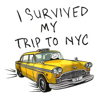 I Survived My Trip To Nyc New York City On Taxi Funny Raglan Crop Top | Artistshot