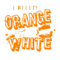 I Bleed Orange And White Tennessee Raglan Crop Top | Artistshot