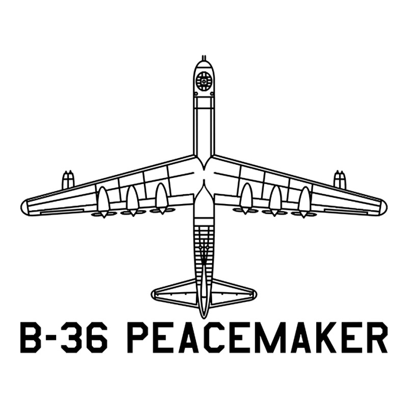 Convair B-36 Peacemaker Strategic Bomber Aircraft Blueprints Plane Art Raglan Crop Top | Artistshot