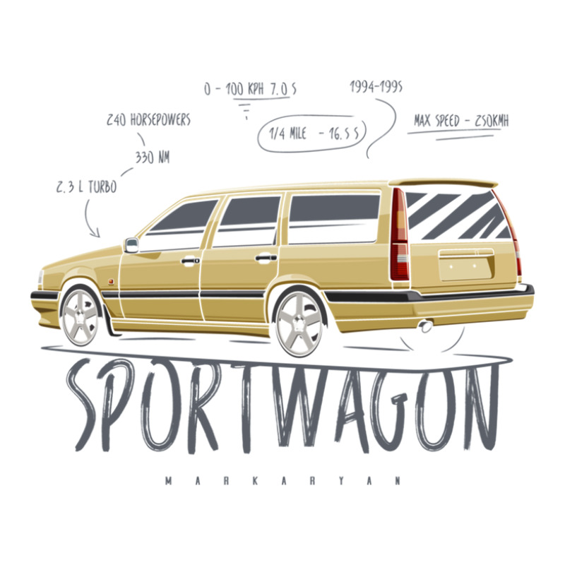 Sport Wagon 850 T5-r Raglan Crop Top by MarkGoulas | Artistshot