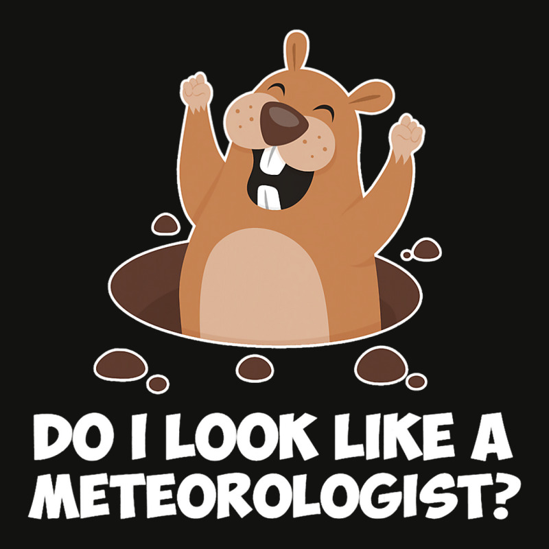 Do I Look Like A Meteorologist Funny Groundhog Day Scorecard Crop Tee by MartellHorgan | Artistshot