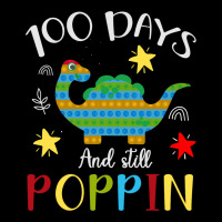 100 Days And Still Poppin Dinosaur Shirt 100th Day Adjustable Cap | Artistshot