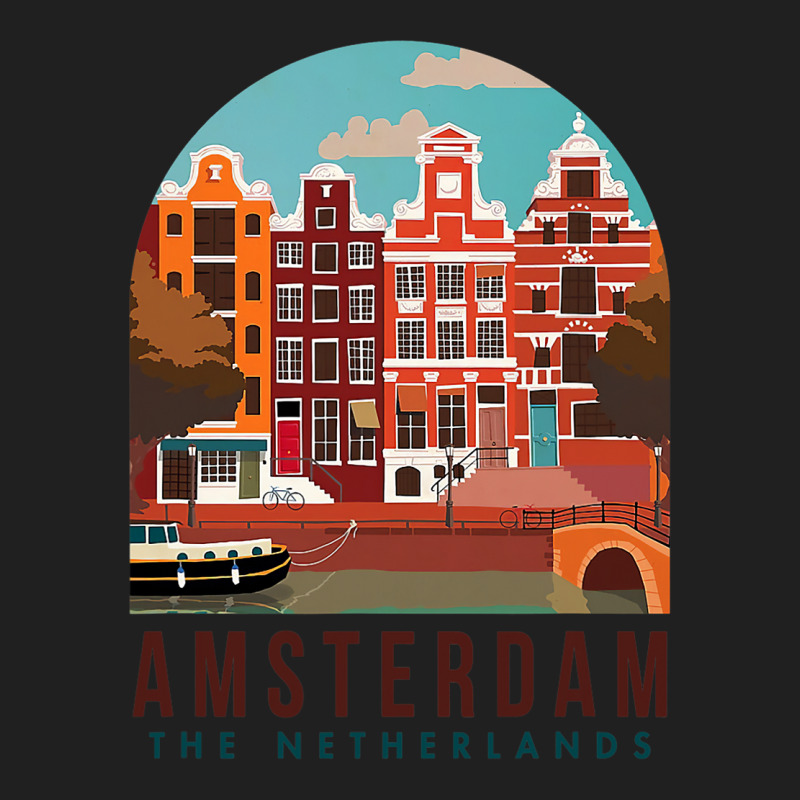 Amsterdam The Netherlands Travel Poster Amsterdam  Ladies Polo Shirt by CRISTIEHUDSON | Artistshot