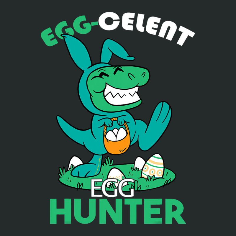 Egg Celent Egghunter Trex Dinosaur Easter Women's Triblend Scoop T-shirt | Artistshot