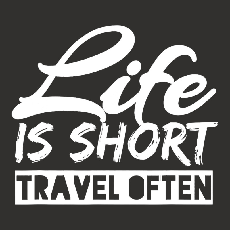 Fun Life Is Short Travel Often Awesome Traveling Champion Hoodie | Artistshot