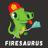 Firefighter Volunteer Fireman Dinosaur Funny Dino  Champion Hoodie | Artistshot