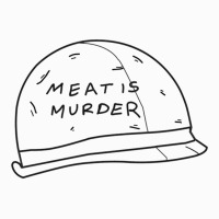 Meat Is Murder Helmet Raglan Crop Top | Artistshot