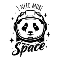 I Need More Space Funny   - Funny Astronaut Panda - Funny Space Astron Raglan Crop Top | Artistshot