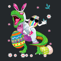 Easter Dinosaur Bunny Ears Easter Basket Stuffers  Crewneck Sweatshirt | Artistshot