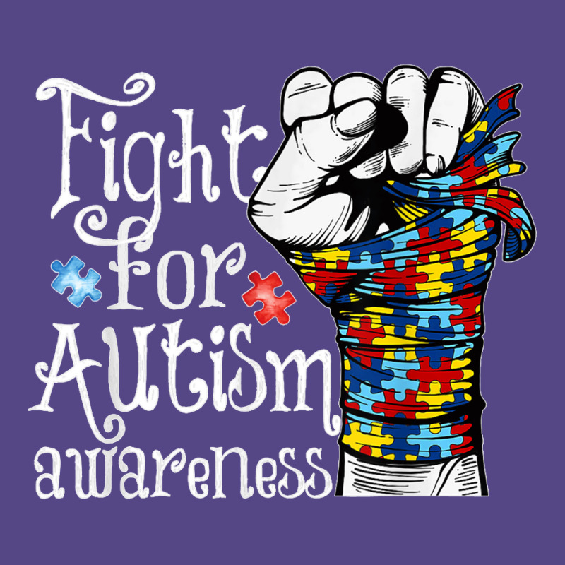 Fight For Autism Awareness World Autism Awareness Day 2021 T Shirt Basic T-shirt by James William | Artistshot