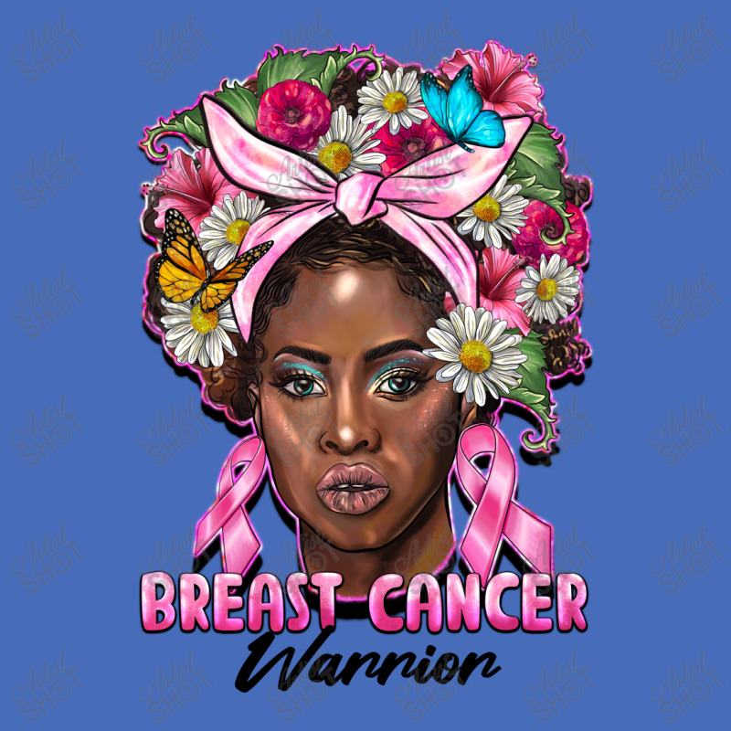 Breast Cancer Warrior Black Woman Basic T-shirt | Artistshot