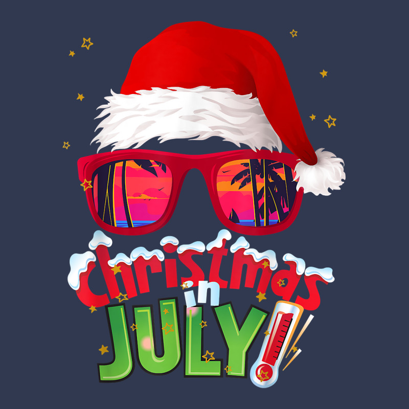 Funny Christmas In July Shirt Summer Santa Sunglasses Xmas T Shirt Basic T-shirt | Artistshot