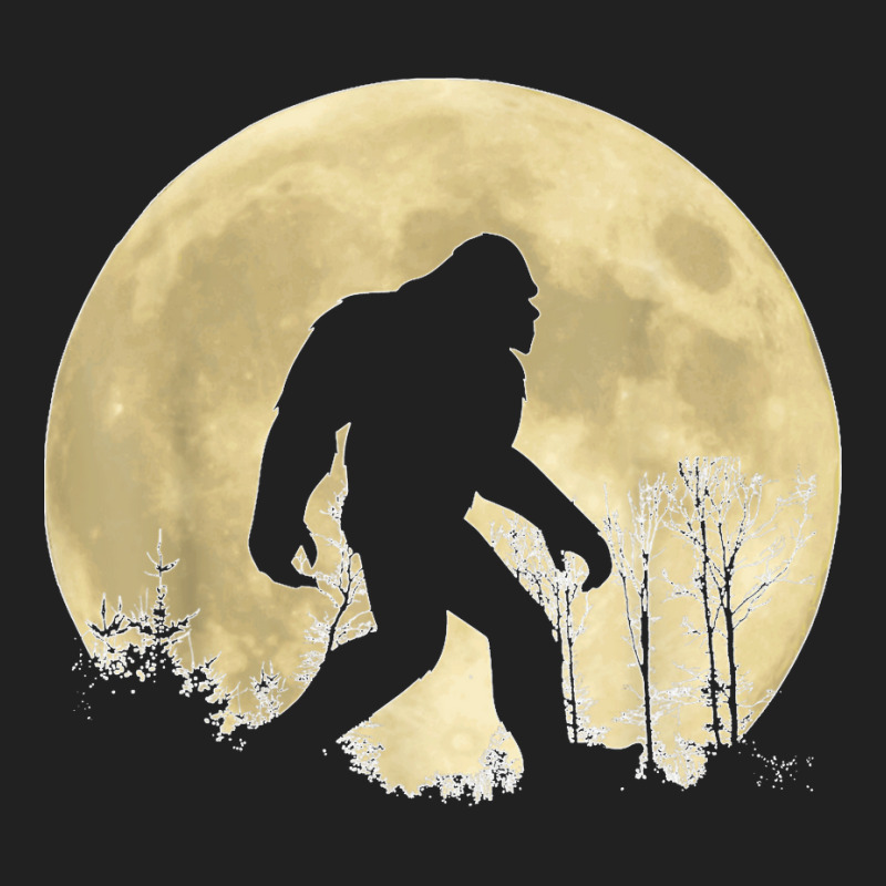 Funny Bigfoot Sasquatch Full Moon Forest T Shirt Basic T-shirt | Artistshot