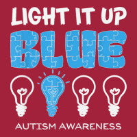 Light It Up Blue Autism Awareness April Mom Dad Kids Puzzle T Shirt Basic T-shirt | Artistshot