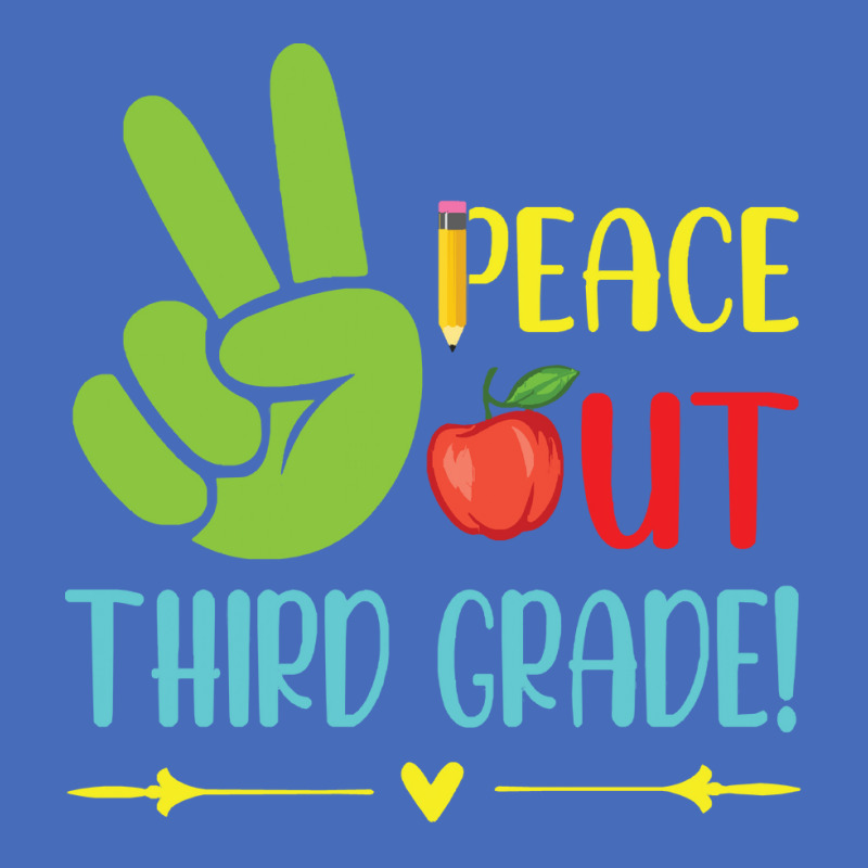 Peace Out Third Grade Student Class Of T  Shirt Peace Out Third Grade Basic T-shirt | Artistshot