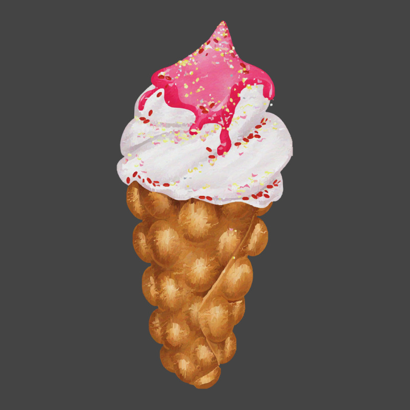 Bubble Waffle Ice Cream T  Shirt Egg Bubble Waffle Vanilla Ice Cream W Basic T-shirt by ebertlance489 | Artistshot