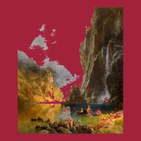 Famous Paintings T  Shirt Indians Spear Fishing By Albert Bierstadt. T Basic T-shirt | Artistshot