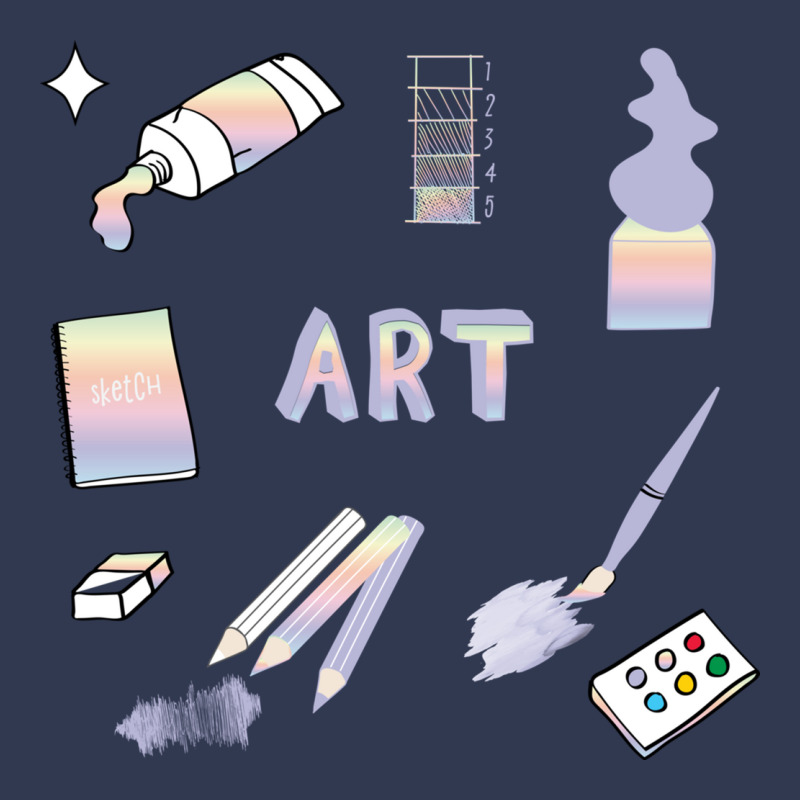 Pastel Rainbow Art School Subject Pack Basic T-shirt | Artistshot