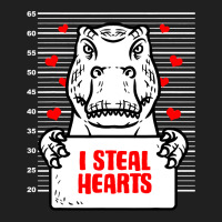 Dinosaur Valentines Day Kids I Steal Hearts Trex Drawstring Bags | Artistshot