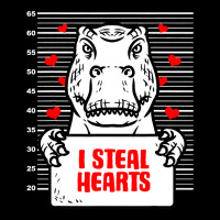 Dinosaur Valentines Day Kids I Steal Hearts Trex Camping Chair | Artistshot