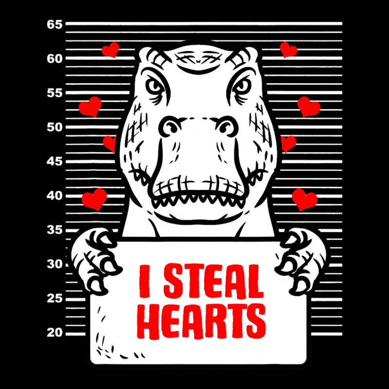 Dinosaur Valentines Day Kids I Steal Hearts Trex Camping Chair | Artistshot