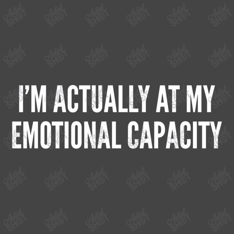 Emotional Capacity Funny Joke Basic T-shirt by alexanderlodeh | Artistshot