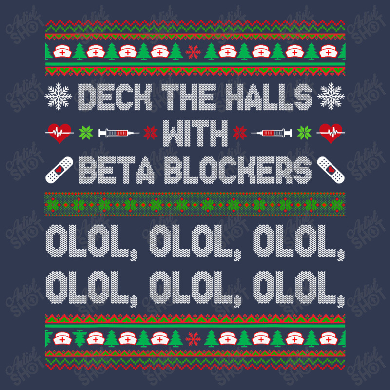 Deck The Halls With Beta Blockers Funny Nurse Christmas Ugly T Shirt Basic Youth T-shirt by Saiful_Siddique | Artistshot