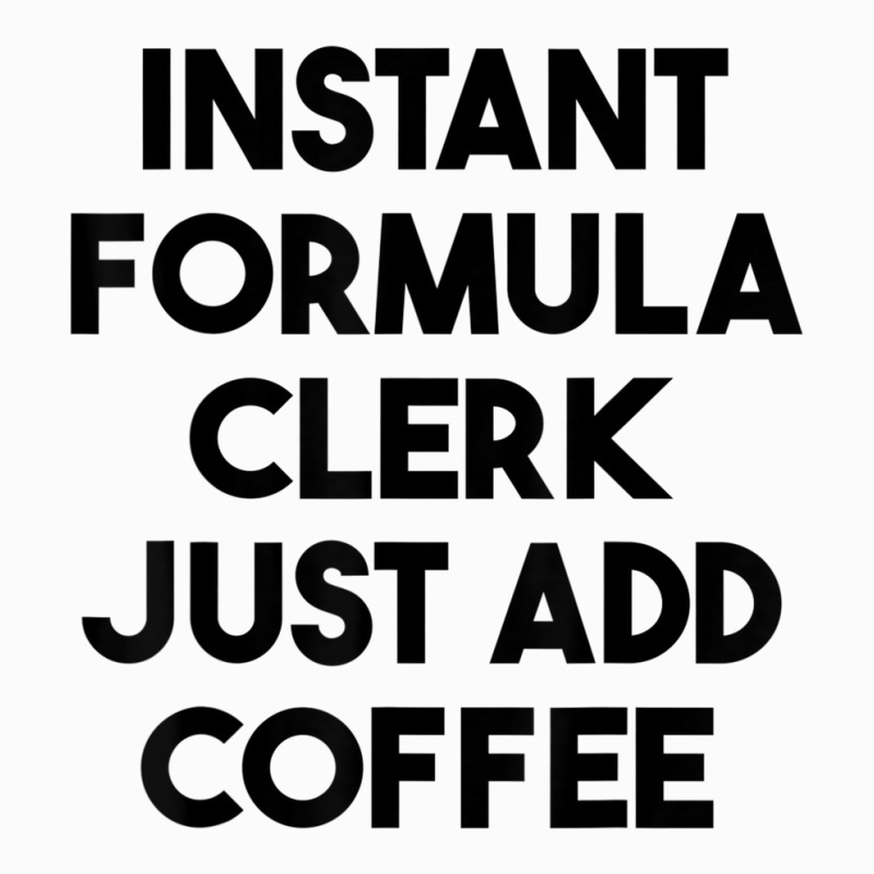 Instant Formula Clerk Just Add Coffee T Shirt Raglan Crop Top by cm-arts | Artistshot