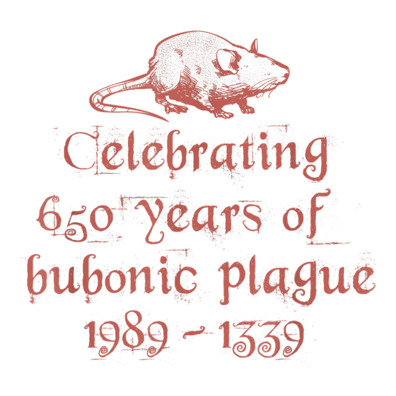 Celebrating 650 Years Of Bubonic Plague 1339 1989 Funny Raglan Crop Top by Posh | Artistshot